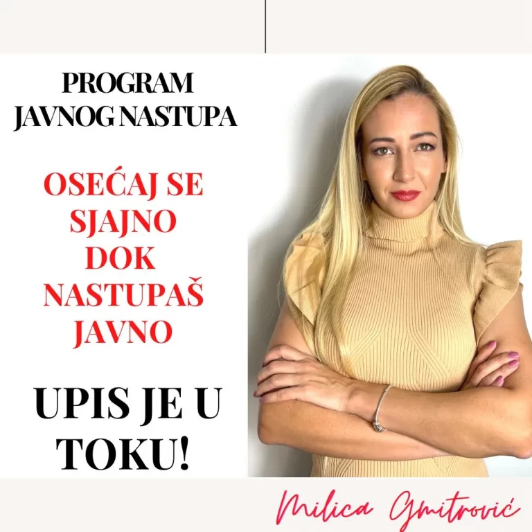 Osećaj se sjajno dok nastupaš javno – Program javnog nastupa