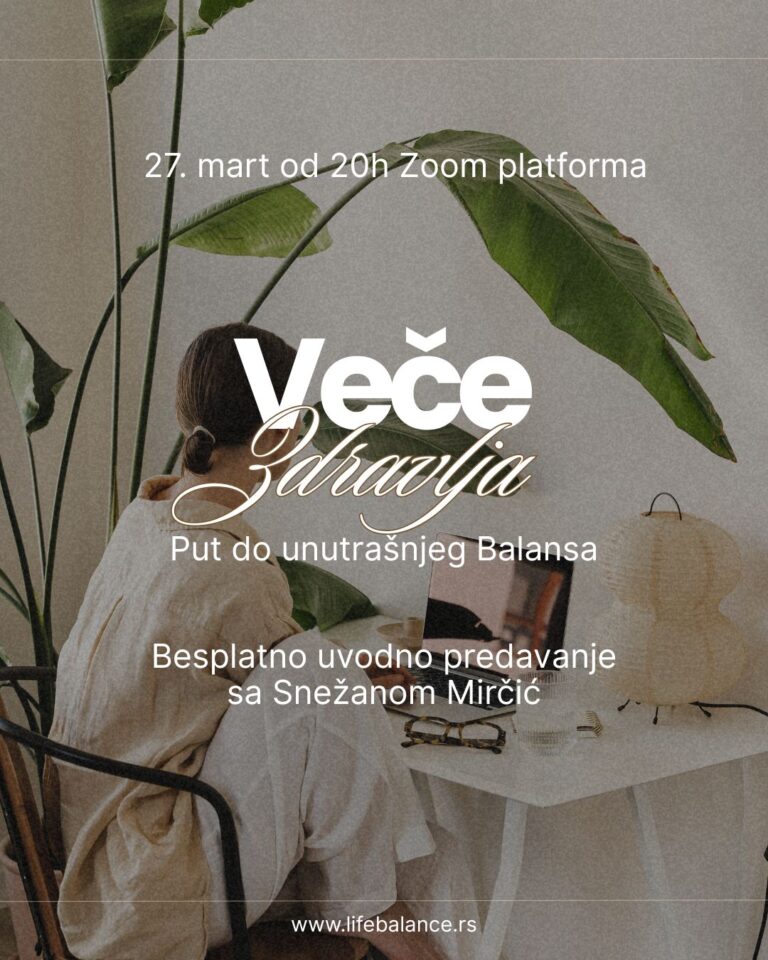 Veče zdravlja: Put unutrašnjeg balansa